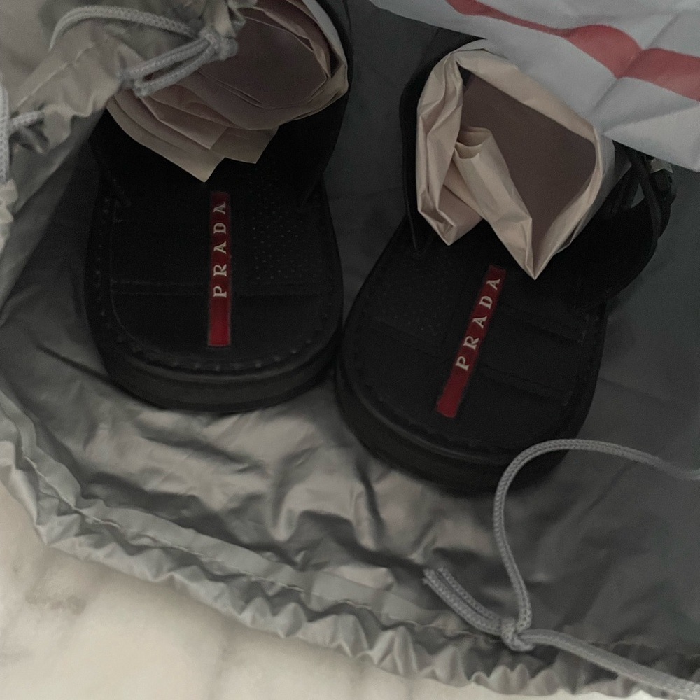 Prada Leather Sandals - Men’s Size 11 - Picture 3 of 8